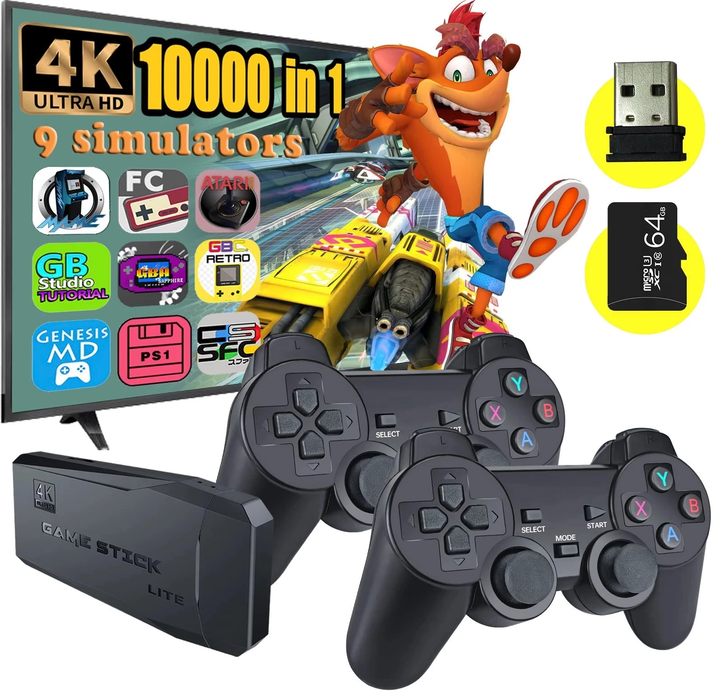 Consola Retro M8 Pro™ – con 10,000 Juegos Clásicos + Regalo Sorpresa 🎮🕹️